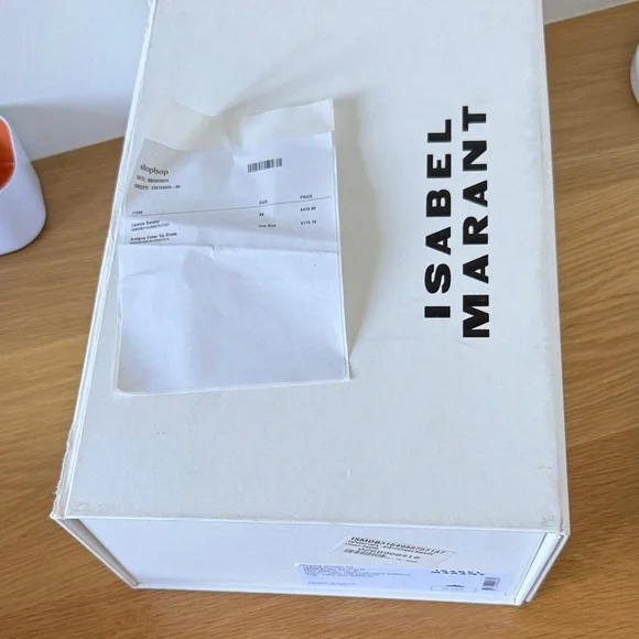 Isabel Marant Lennyo Black / Silver Studded Sandals size 38 - Picture 8 of 8